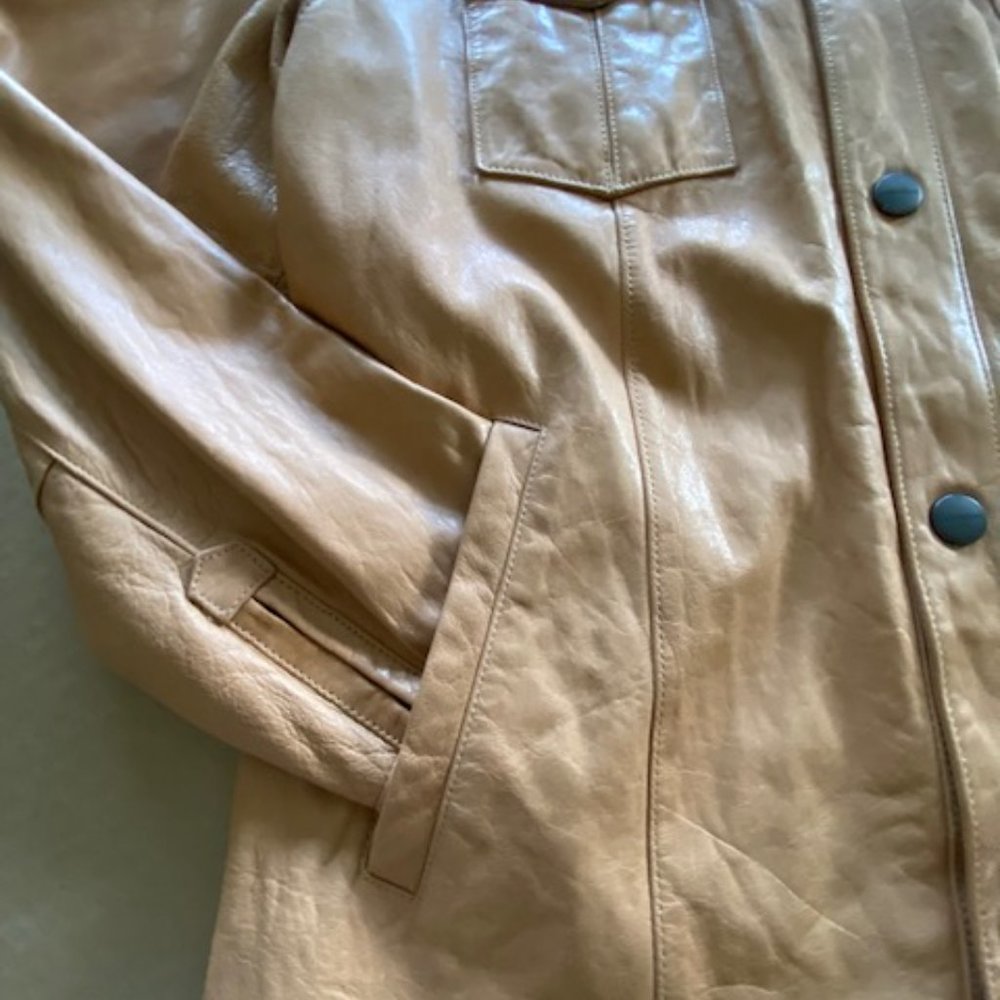 Daniel Cremieux Leather Shirt Jacket - Picture 12 of 14